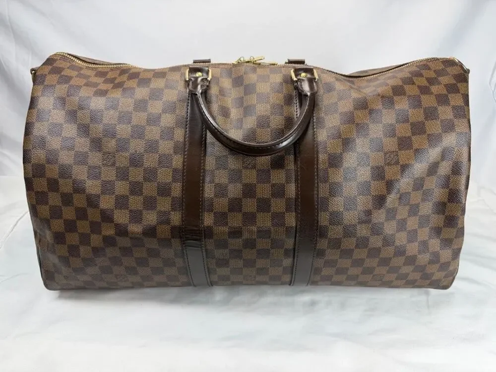 Louis Vuitton Keepall Bandouliere 55 Damier Ebene SPB-MS 361117